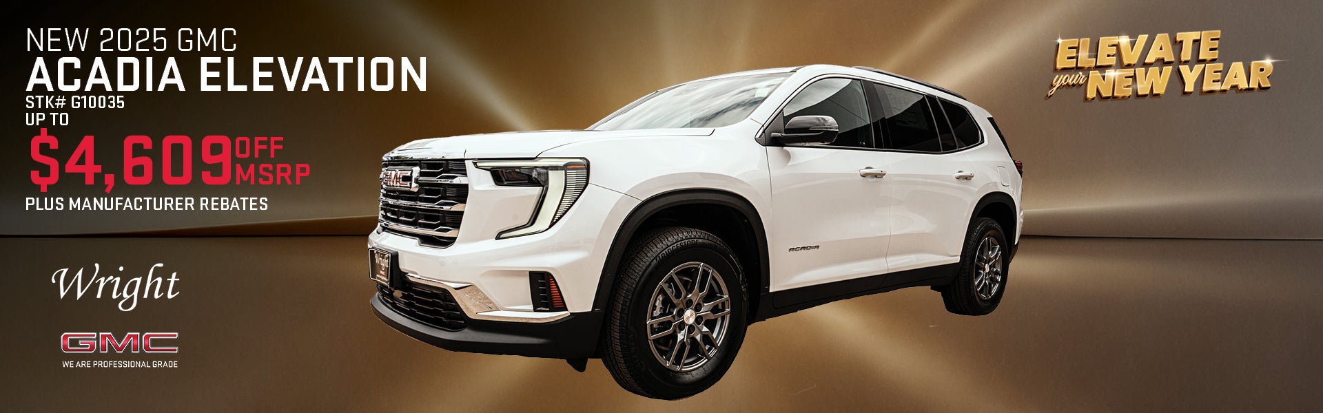 New 2025 GMC Acadia Elevation