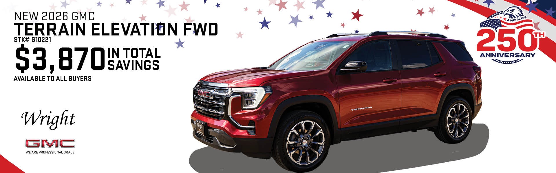 New 2026 GMC Terrain Elevation FWD