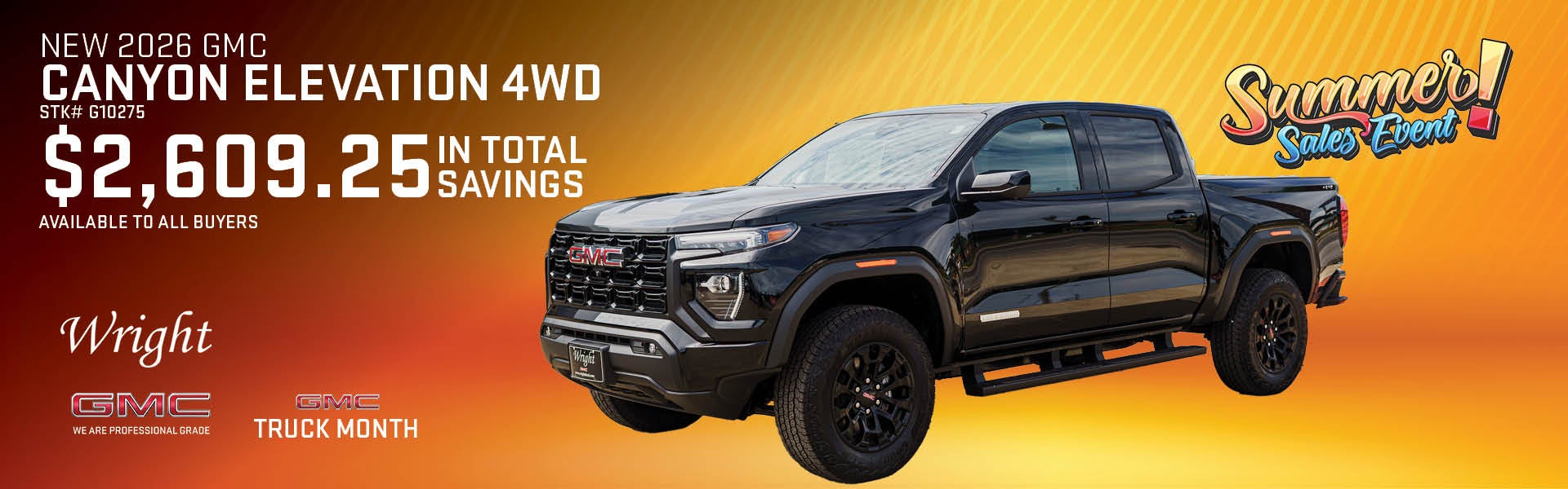 New 2026 GMC Canyon Elevation 4WD